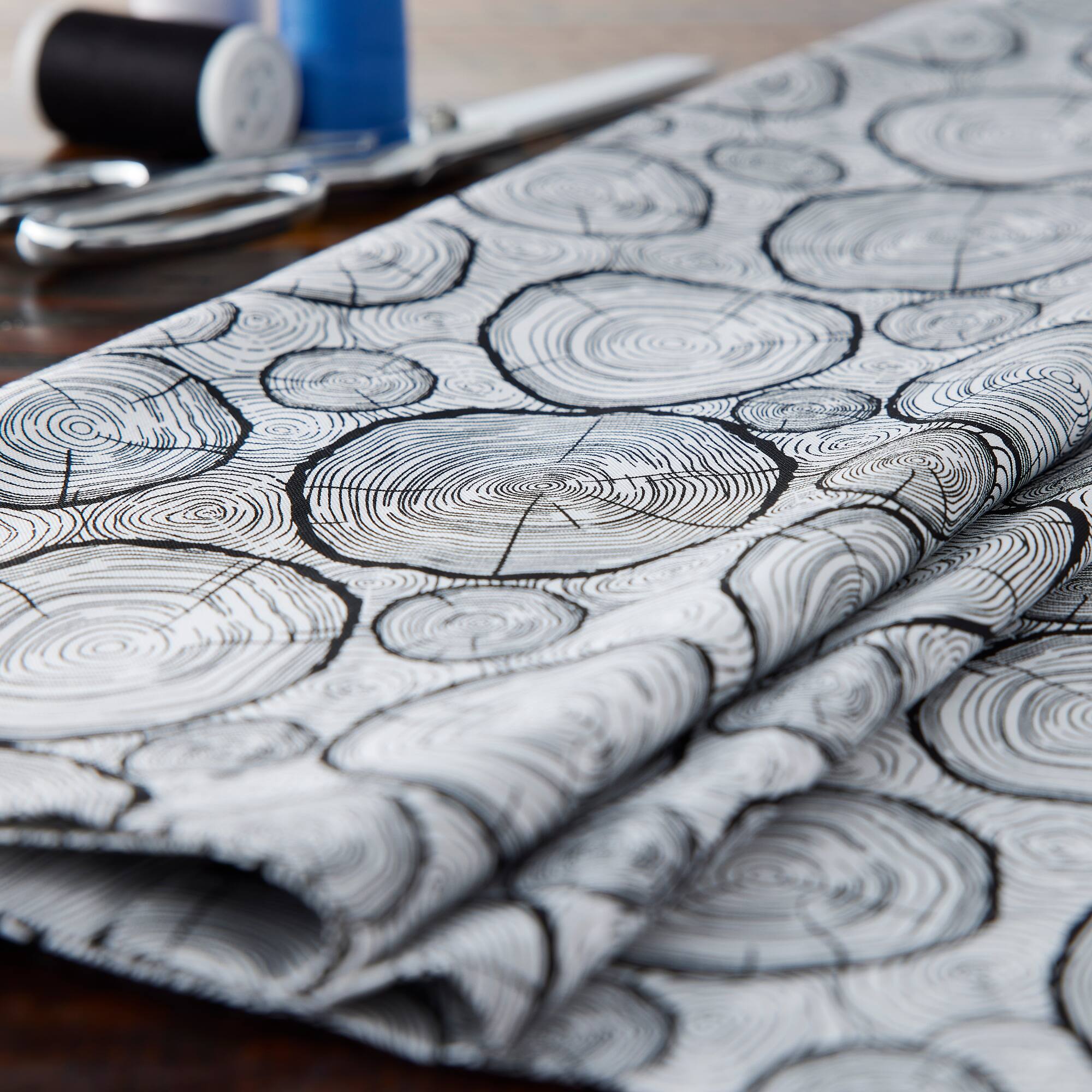 Camelot Fabrics White Hudson Wood Grain Cotton Fabric